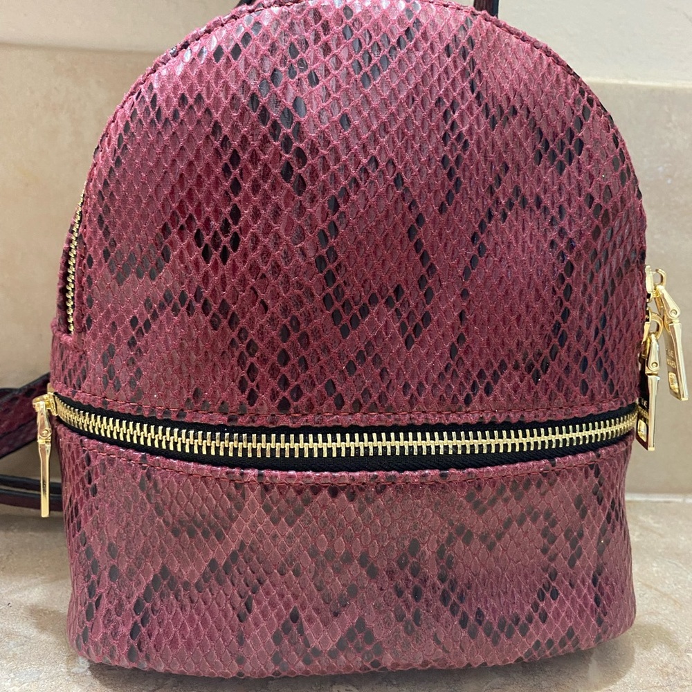 Steve Madden Snakeskin Backpack